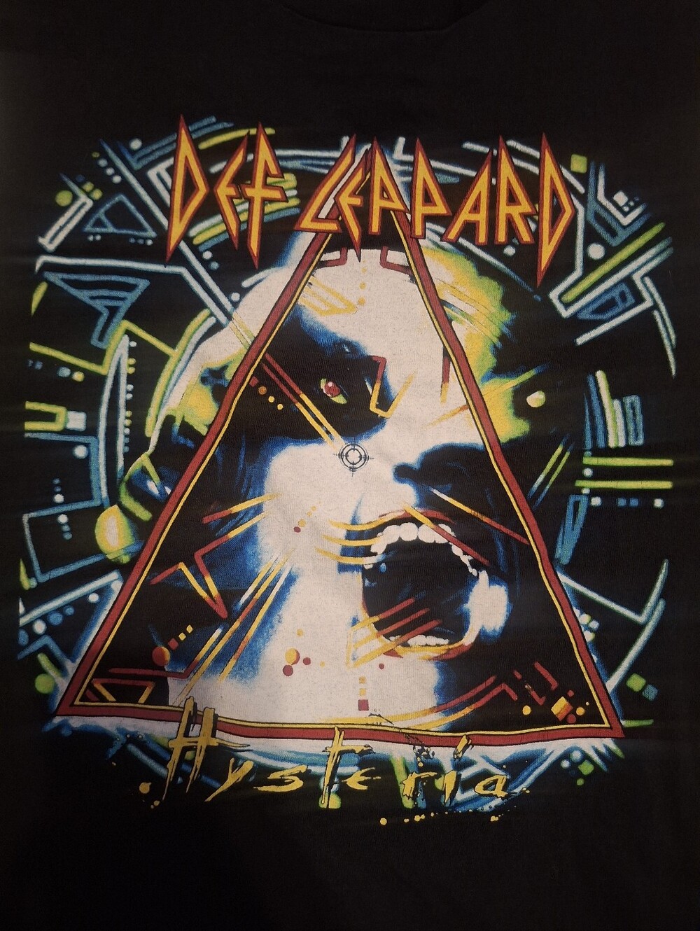 Def Leppard Hysteria Graphic Tank Top - Black